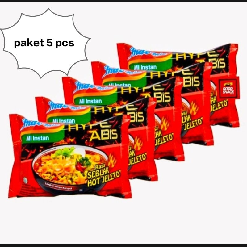 

Indomie SEBLAK hot jelotot hype abiisss isi 5