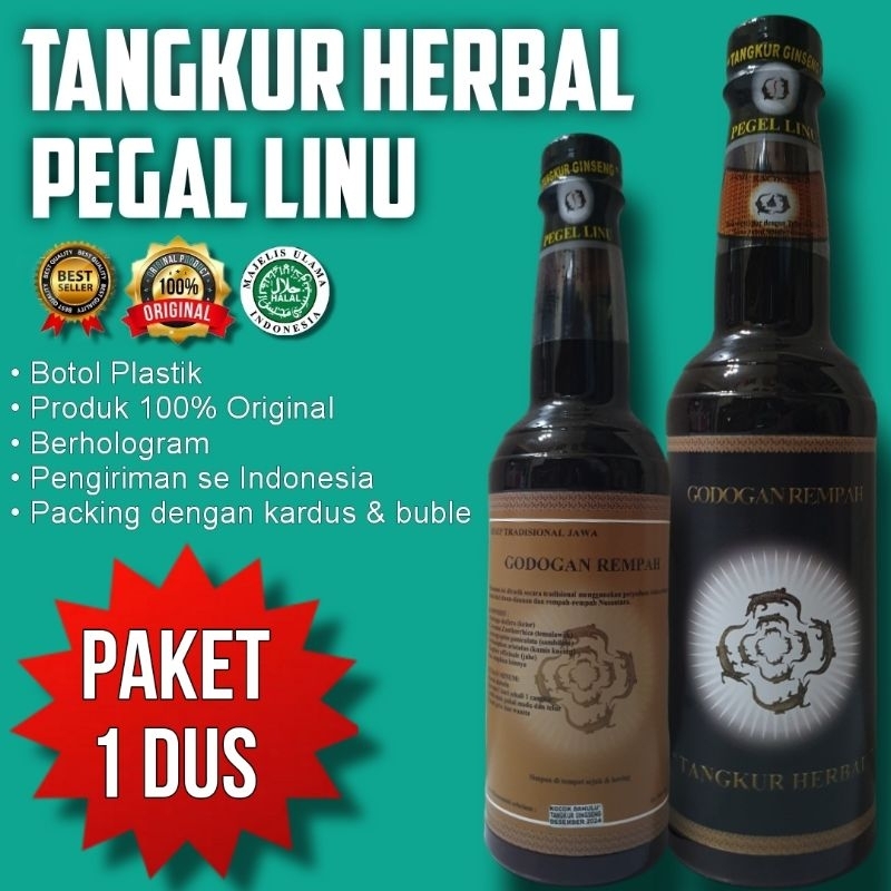 

JAMU TANGKUR HERBAL PEGAL LINU (PAKET 1 DUS / 12 BOTOL)