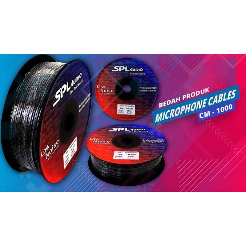 KABEL MICROPHONE SPL AUDIO KABEL MIC SPL AUDIO CM-3000 METERAN - Hitam