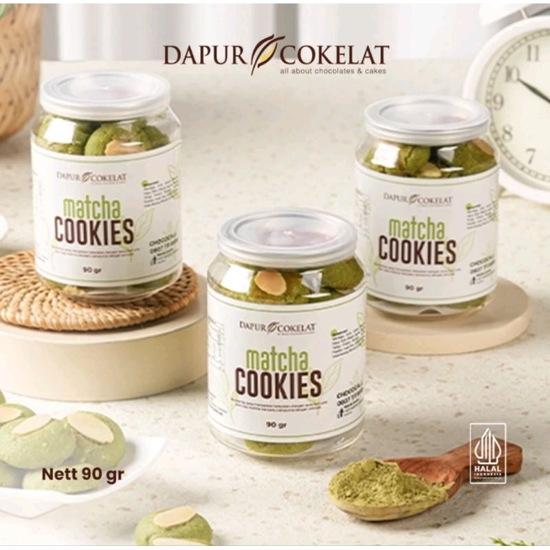 

Dapur Cokelat Matcha Cookies Premium Cemilan Tanpa Pewarna Buatan 90gr