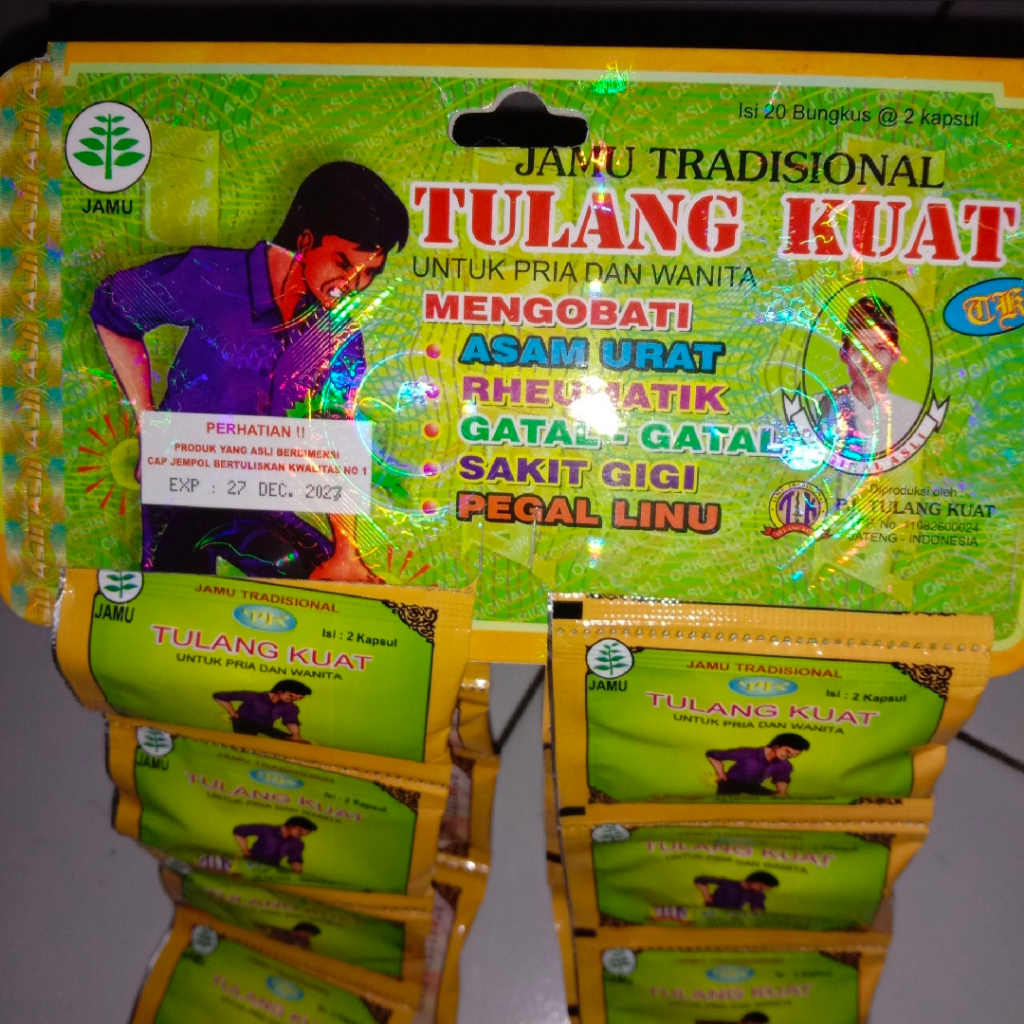 HDP COD kapsul JAMU TRADISIONAL TULANG KUAT UNTUK PRIA DAN WANITA BERKHASIAT UNTUK ENCOK DAN PEGAL L