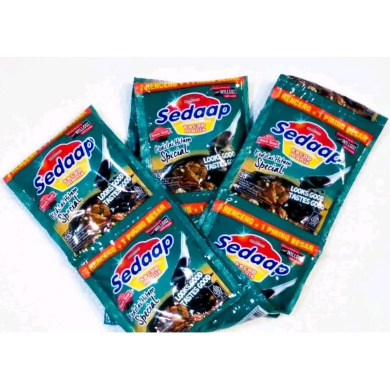

kecap sedaap manis sachet kedelai hitam 33gram isi 1 bungkus