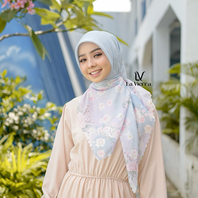 La Vierra - Zetta Series Hijab Segiempat Printing