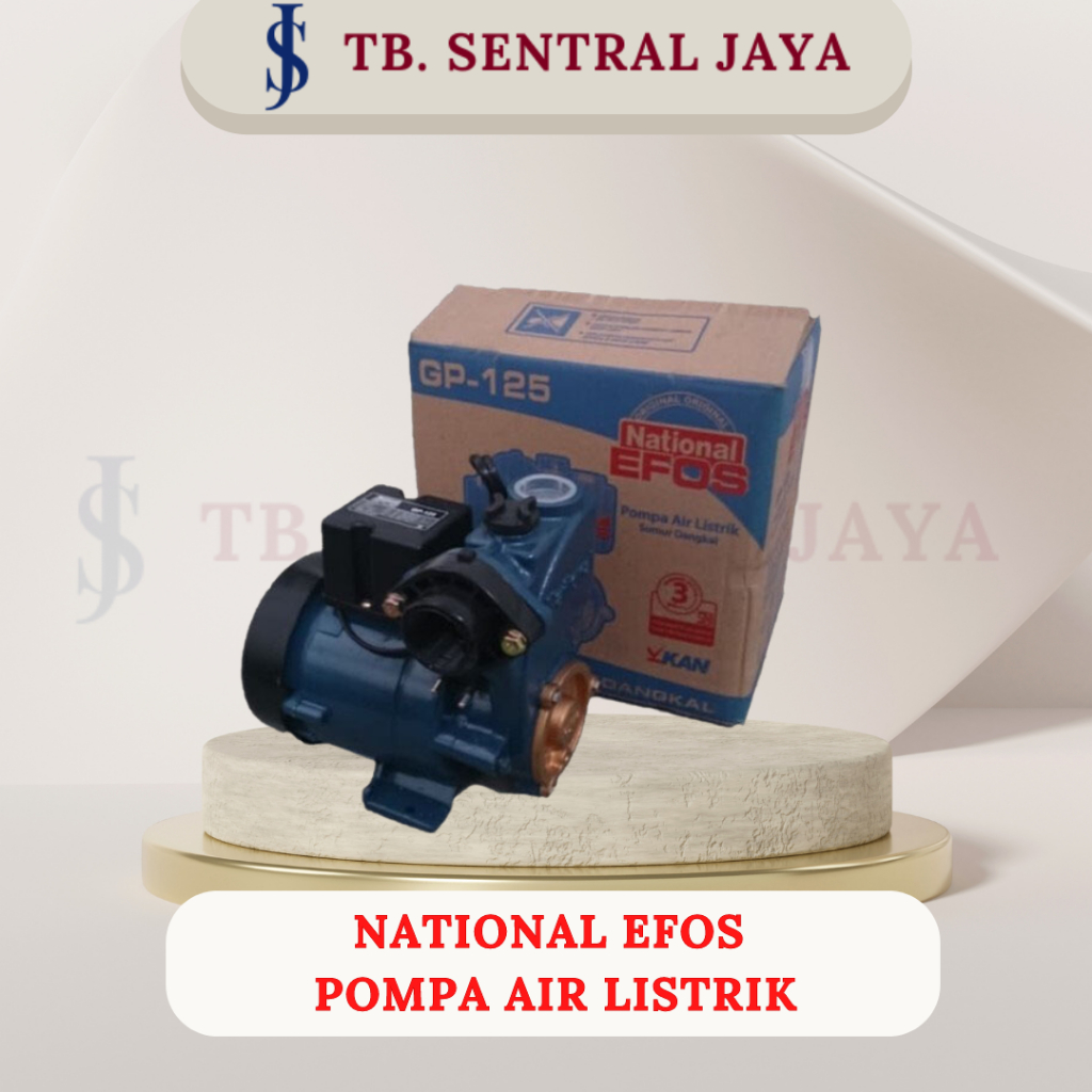 Pompa Air Listrik Sumur Dangkal National EFOS GP-125