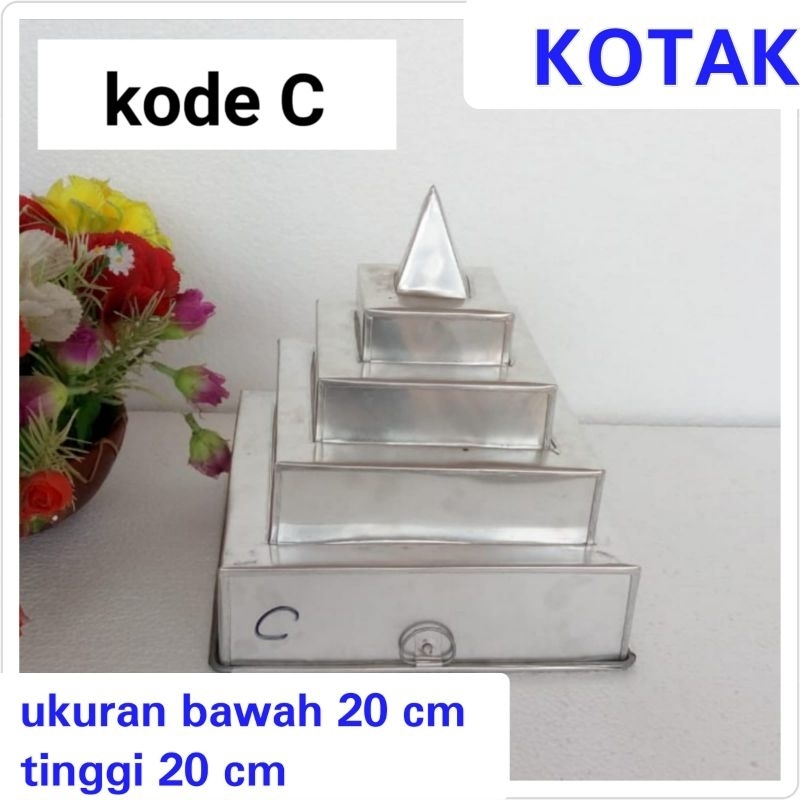 loyang cetakan tumpeng susun Kotak besar