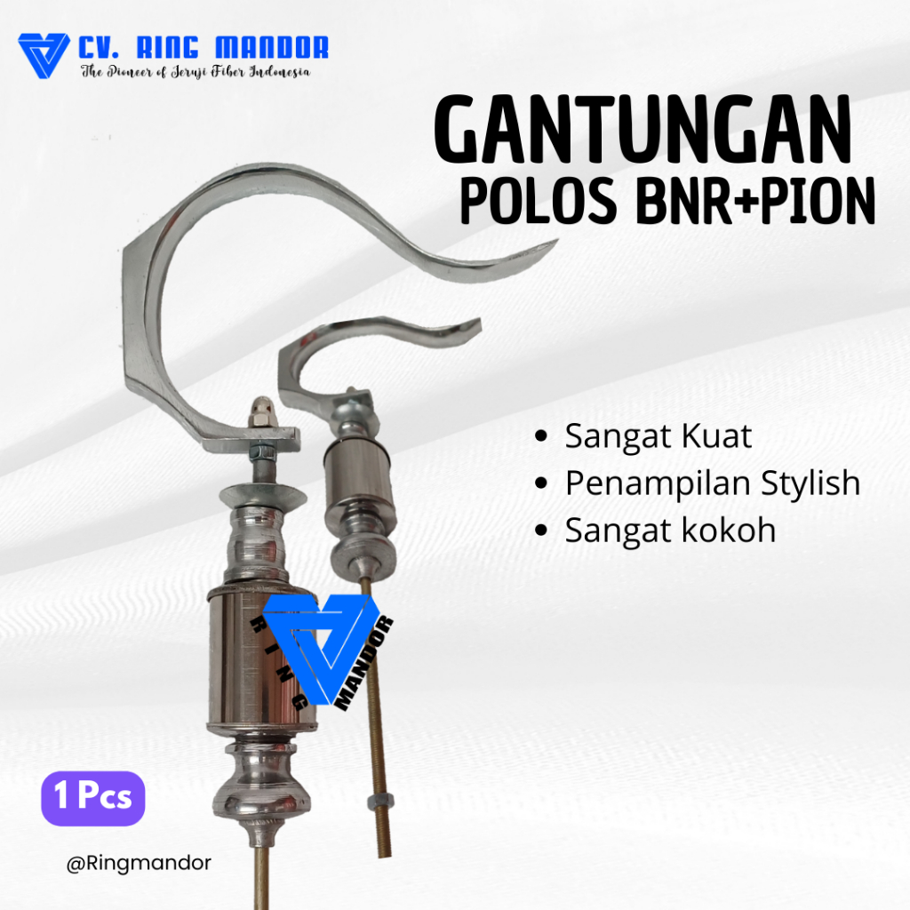 gantungan bnr + pion stainlees cantolan sangkar burung bnr polos per-pcs