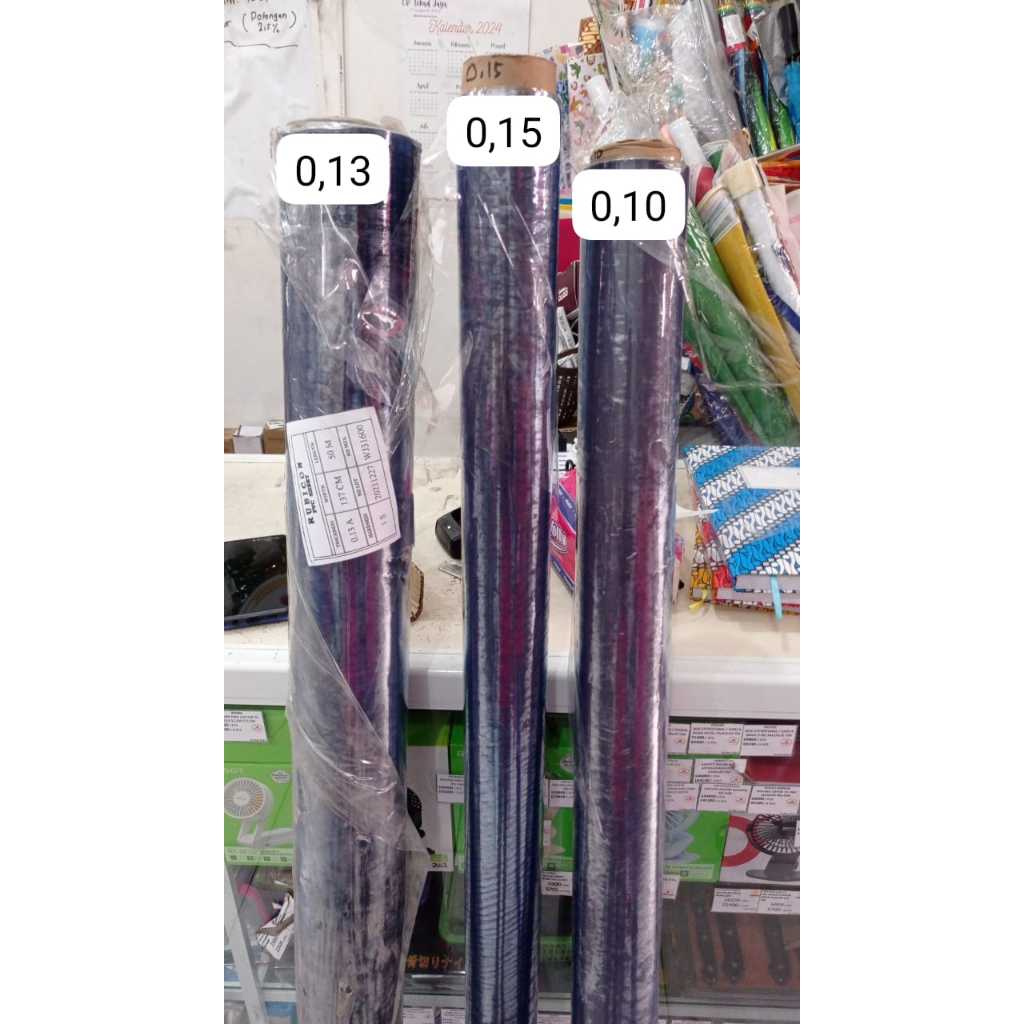 Plastik Mika Bening Meteran Taplak Meja Bening Transparan