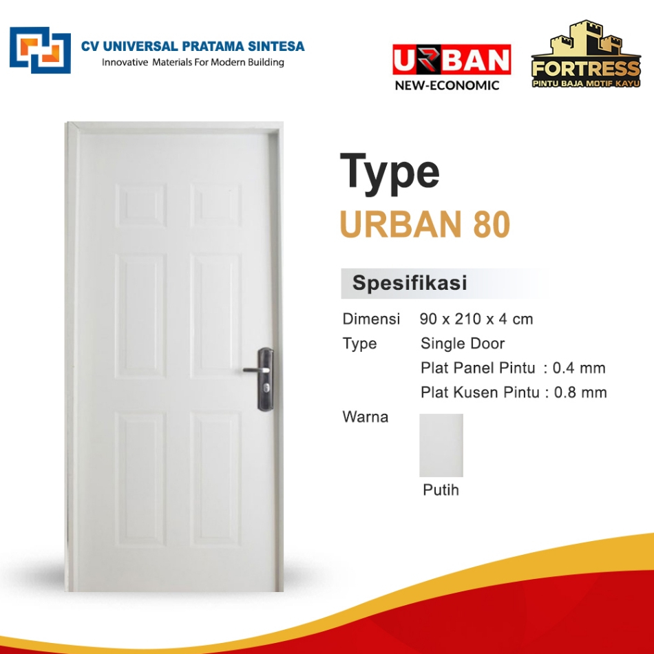 Fortress Tipe Urban Pintu Baja Modern Minimalis