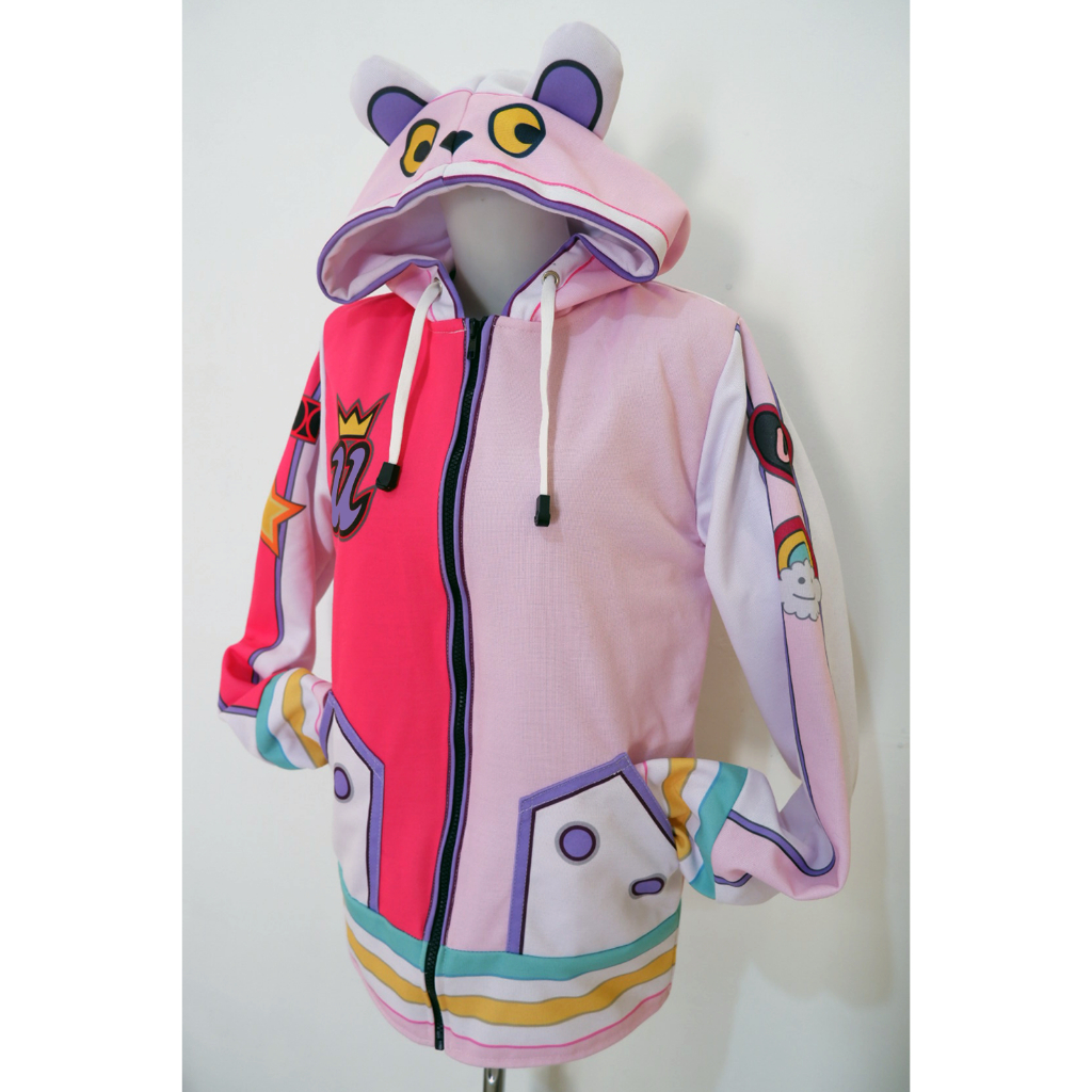 Jaket Hoodie Uta One Piece Red Movie Cosplay Bahan Halus Lembut Tebal Full Printing Sublim Bisa Cust