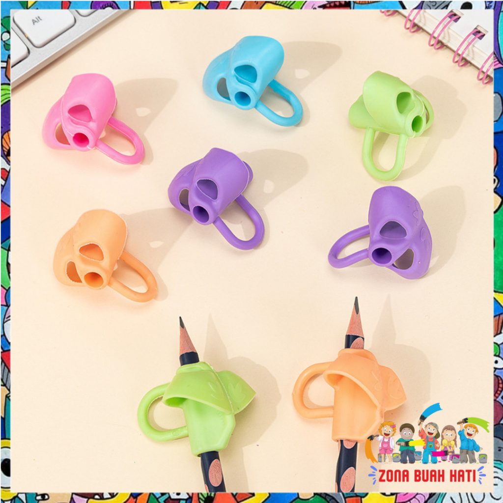 

ZBH Pencil Grip Alat Bantu Tulis Anak Tk 3 Jari Posture Corrector Tool Alat Membantu latihan Belajar menulis Pegang Pensil 3jari Silikon Dengan Benar