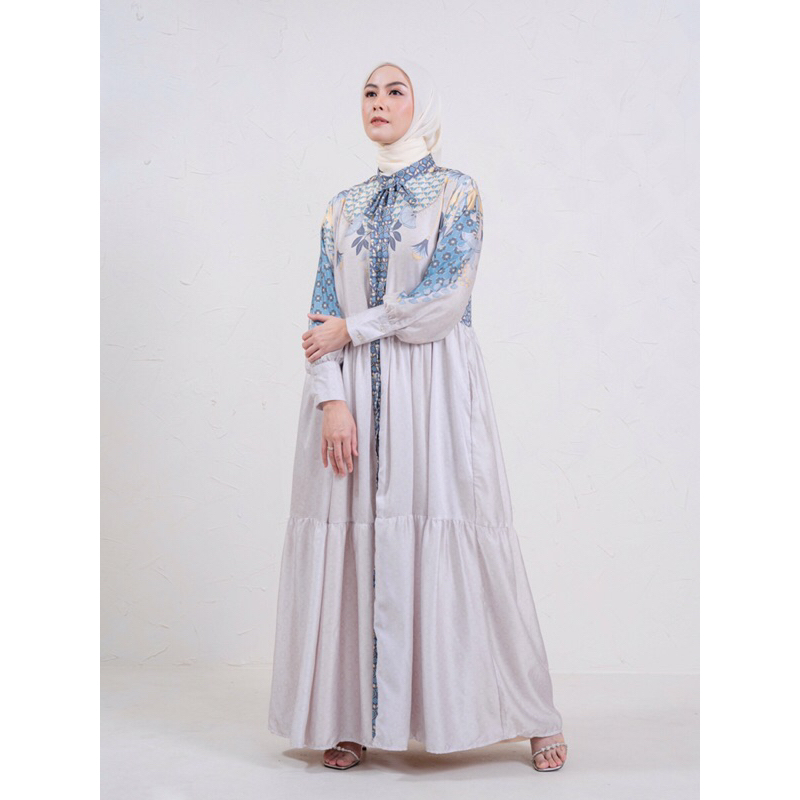 Maheena Dress Light Blue - Aleza Label | Gamis | Dress Wanita | aleza label