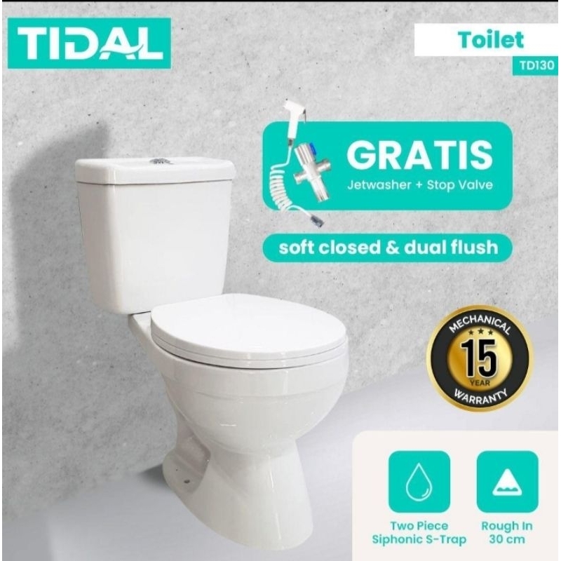 Kloset duduk tabung Tidal