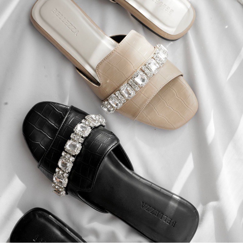 jolie flat sandals wanita