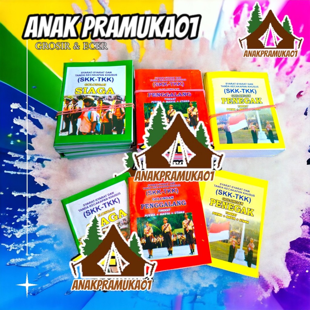 

1 pack buku skk pramuka siaga penggalang penegak isi 100 biji