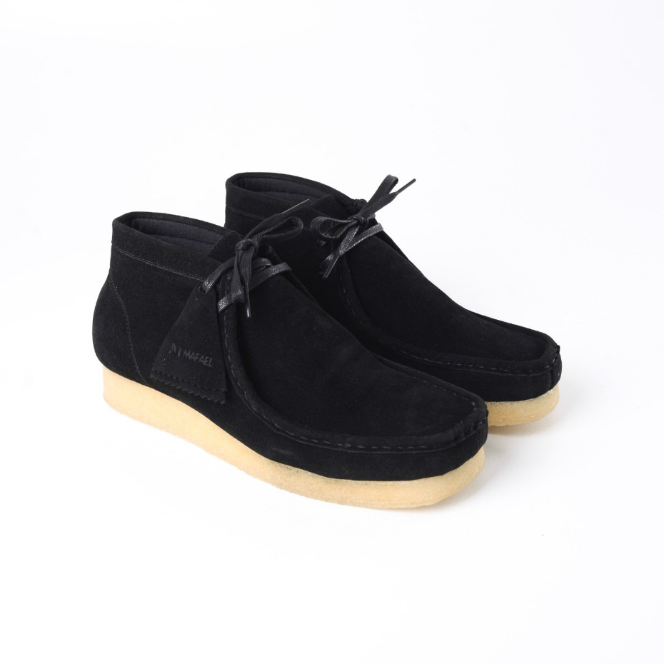 Sepatu Kasual Pria Wallabee  Tinggi Shoes Casual Chunky Black Natural Jumbo