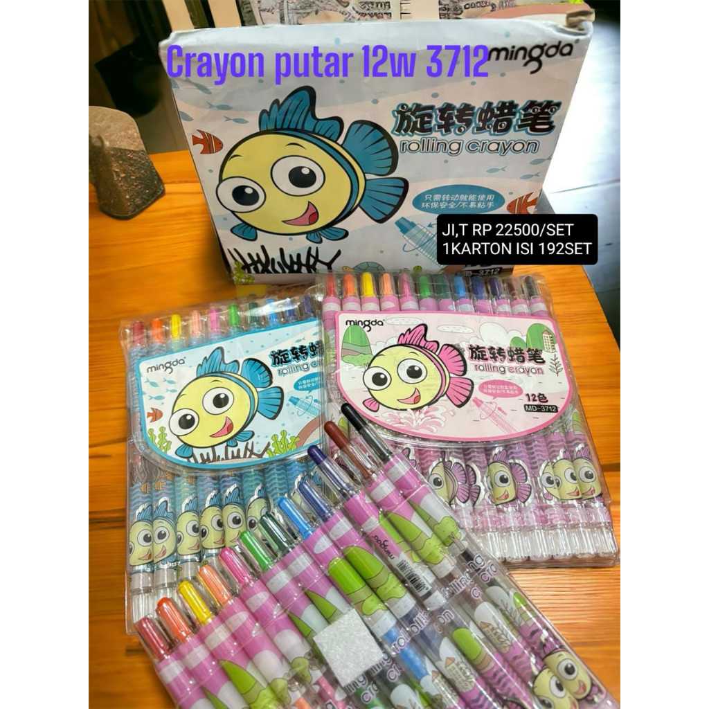 

CRAYONN PUTAR 12 WARNA 3712 /SET