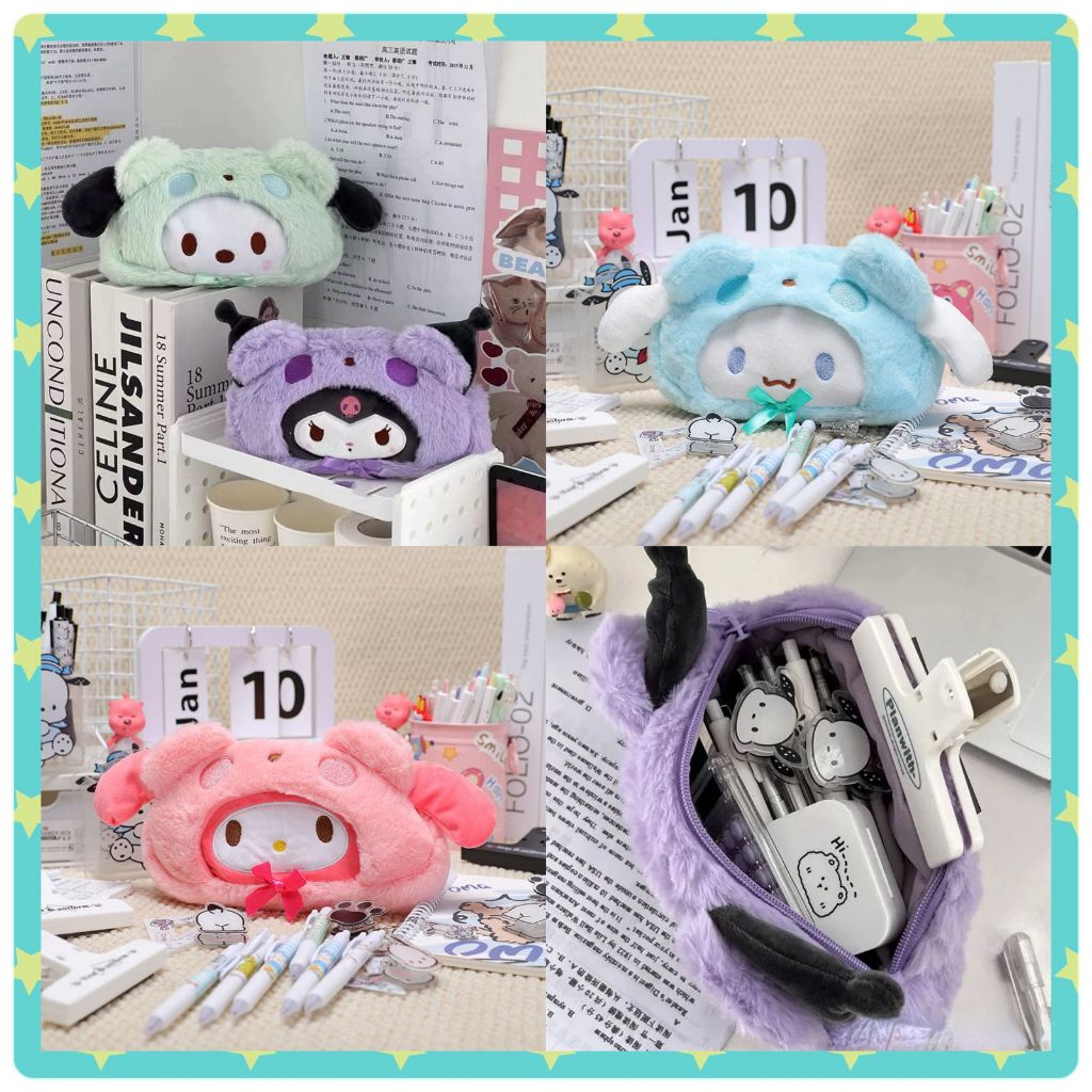 

[KKS] ST005 KOTAK PENSIL KUROMI MY MELODY CINNAMOROLL POCHACCO / TEMPAT PENCIL CASE SANRIO ALAT TULIS