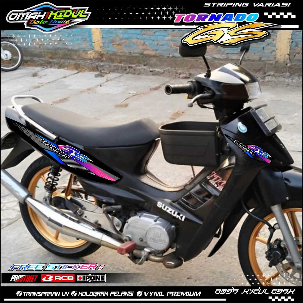 STRIPING VARIASI SUZUKI TORNADO GS / STICKER LIST VARIASI MOTOR TORNADO GS