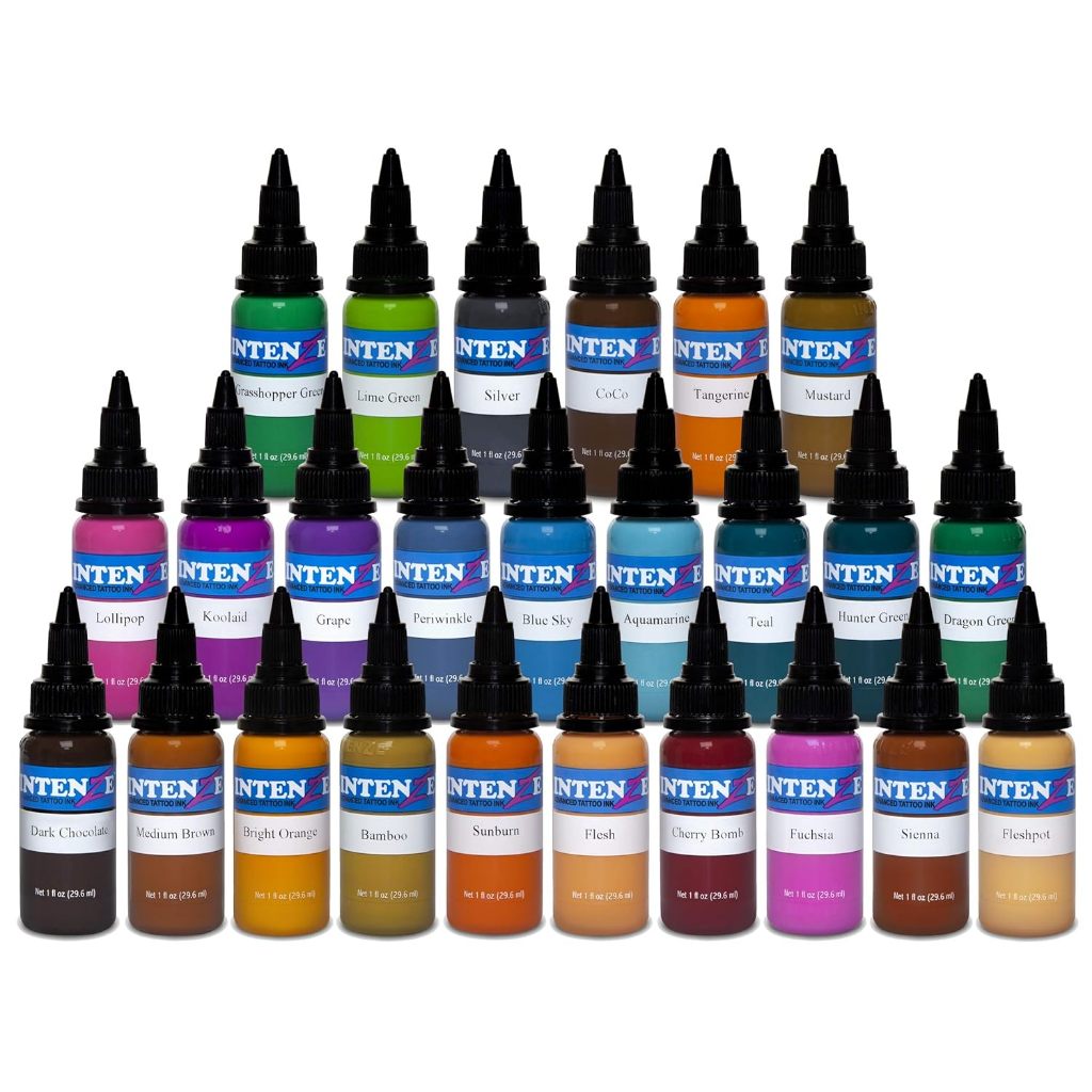 Intenze Tinta Tato - Intenze ink Tattoo 1oz ( Bisa Request Warna - Hanya Dapat 1 Pcs )