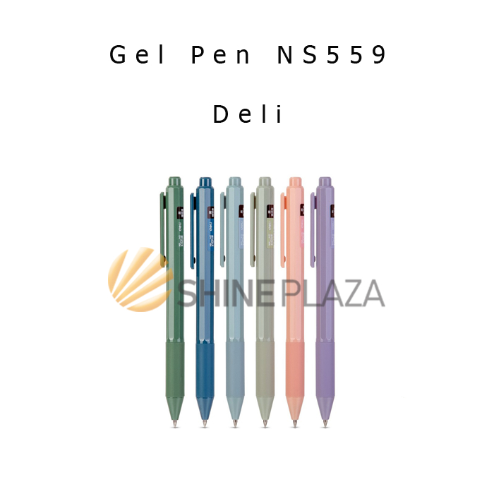 

Pulpen Gel Pen Deli Nusign Morandi Color NS559 0.5mm - Bolpen Pena Gel Hitam 0,5 mm