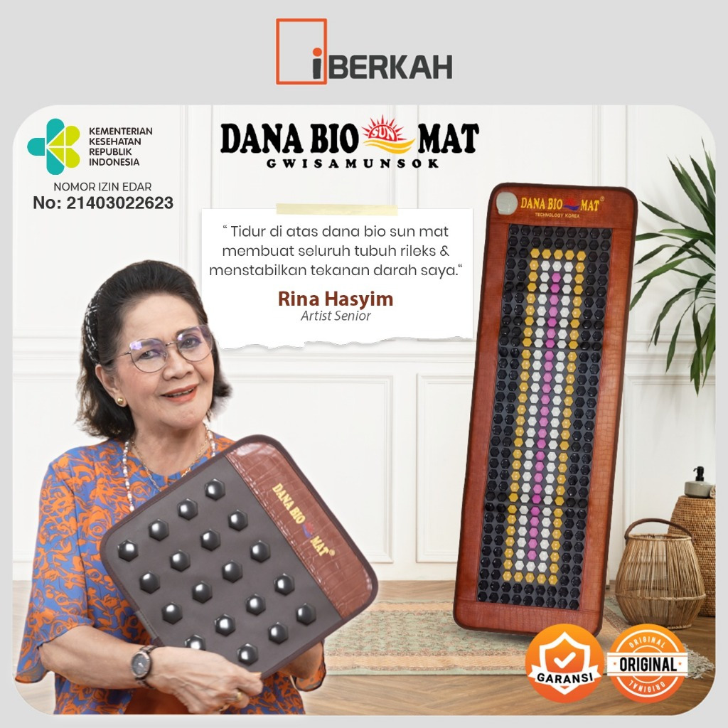 Dana Bio Sun Mat Matras Refleksi Kesehatan dan Terapi - Mengatasi Kolesterol, Sakit Otot, Melancarkan Peredaran Darah  - Sertifikat Asli Depkes - Original-1