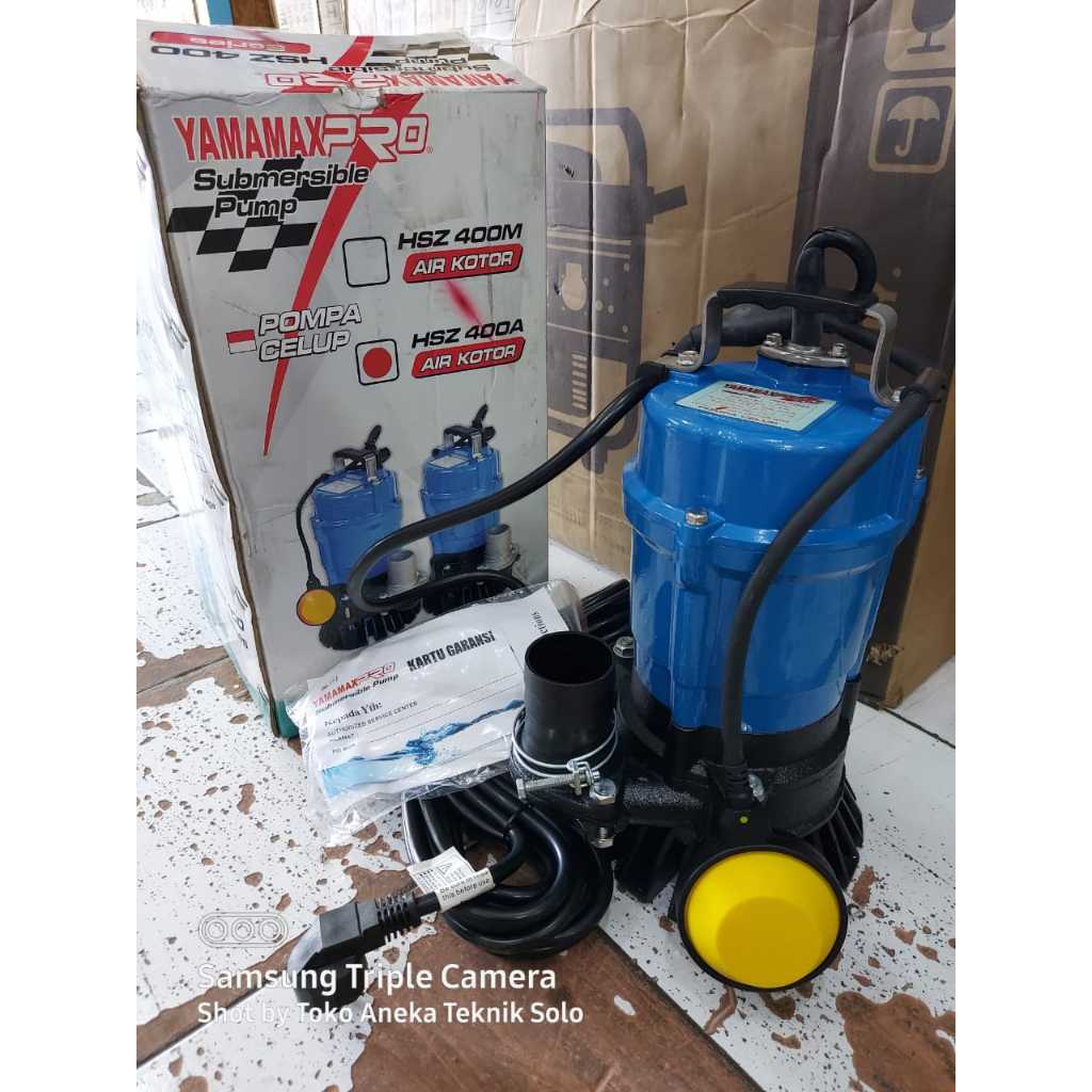 Pompa Celup Air Kotor Yamamax Pro HSZ400 / HSZ400A Pompa Drainase HSZ 400 / HSZ 400 Auto Sewage Pump