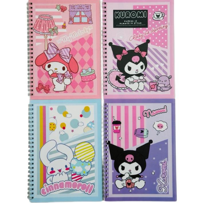 

Note book Spiral 6525 sanrio/ note book kuromi/ cinnamoroll