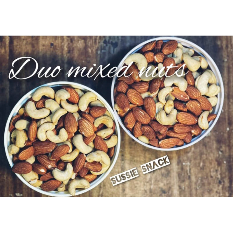 

DUO MIX NUTS 1 KG ( AlLMIND DAN MEDE MIX ) ROASTED