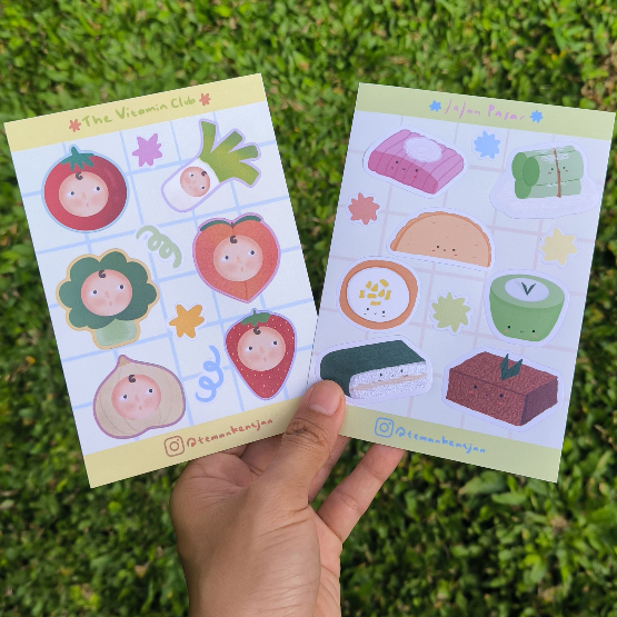 

Sticker Sheet A5 | Sticker Lucu | Sticker Kiss Cut