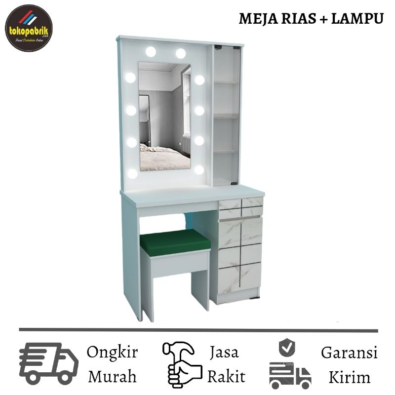 Meja Rias Lampu Meja Rias Minimalis Termurah Bandung Cimahi Soreang
