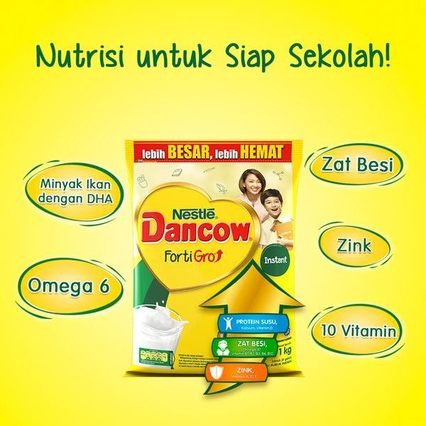 

Dancow Fortigro Instan / Coklat 1kg Pouch