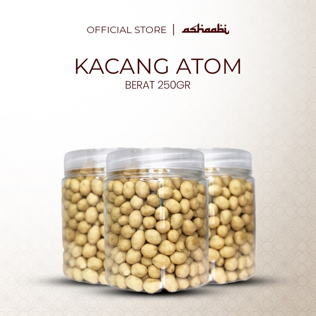 

Kacang Atom Telur garing gurih asin cemilan enak kacang tanah goreng telur