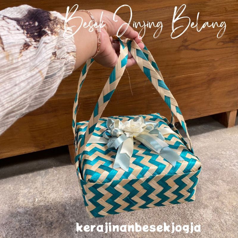 BESEK JINJING 20CM BELANG PITA |  besek jogja besek pita besek hantaran besek murah besek makanan be