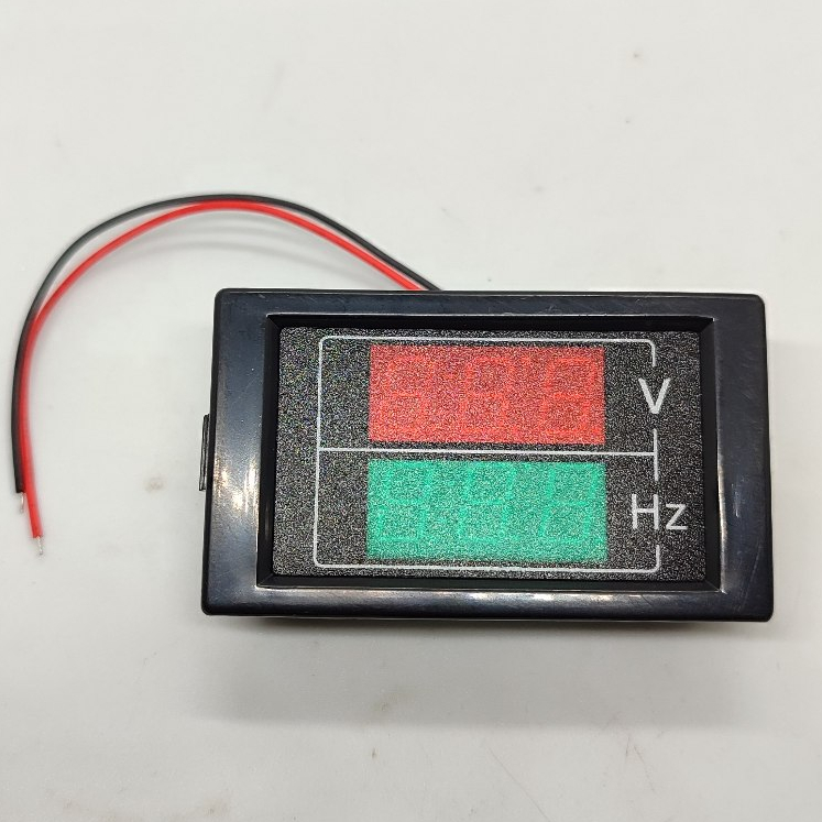 50-500V Voltmeter Frekuensi/Dual Display Tegangan Current Meter Detector Frekuensi Meter Combo AC Vo