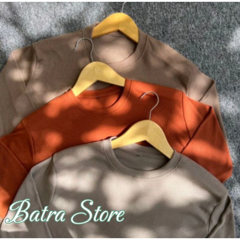 Kaos Rib/Kaos RIB lengan panjang /kaos Rib
