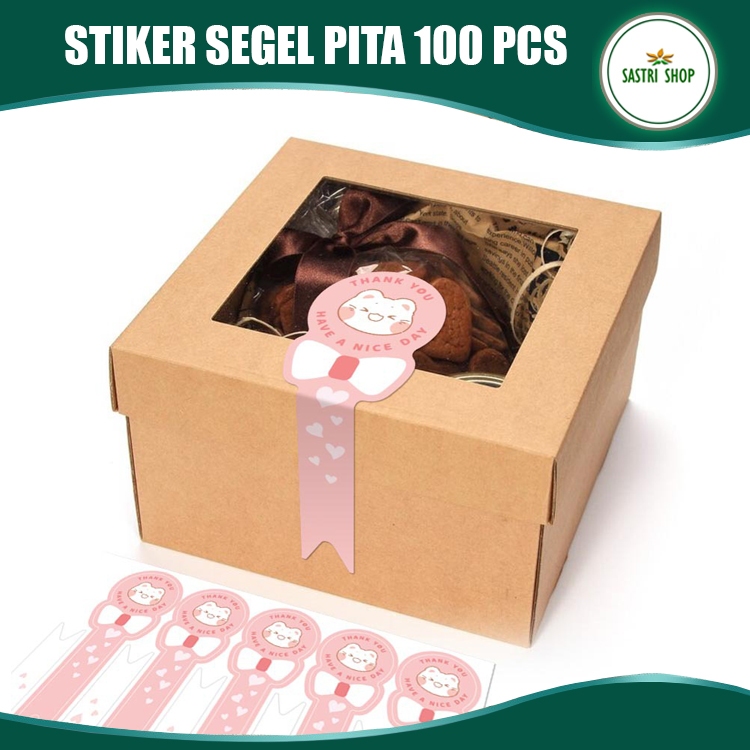 

Stiker Segel Kemasan Model Pita Thank You Have A Nice Day Lucu - Isi 100 Pcs Murah!