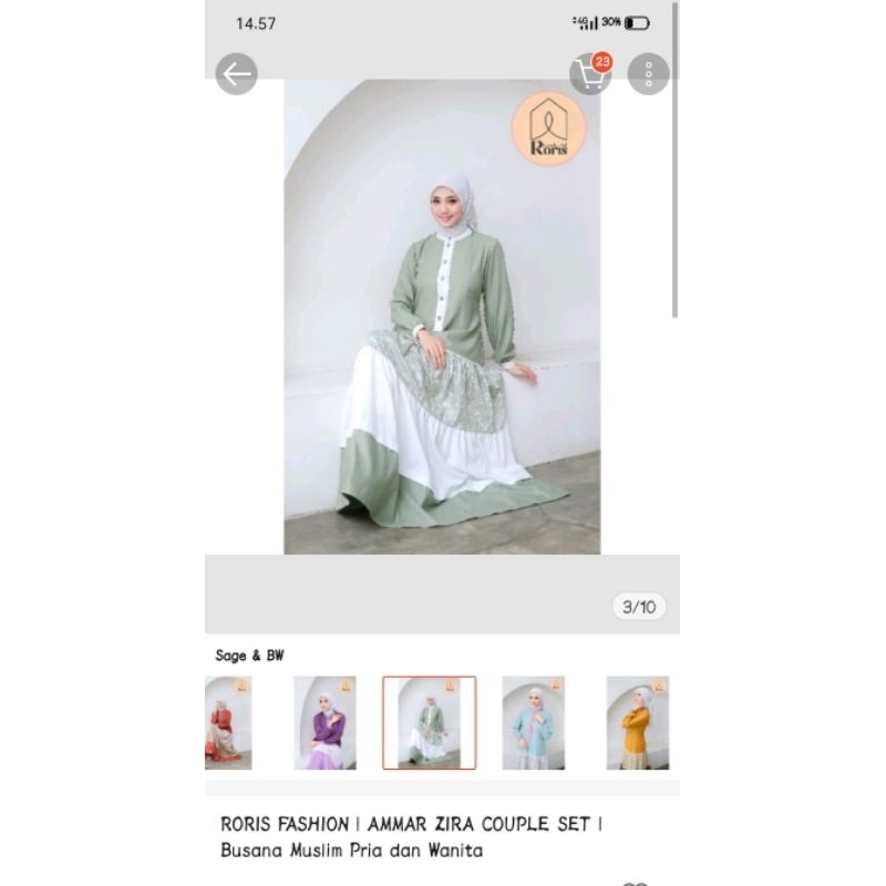 NEW gamis roris size L