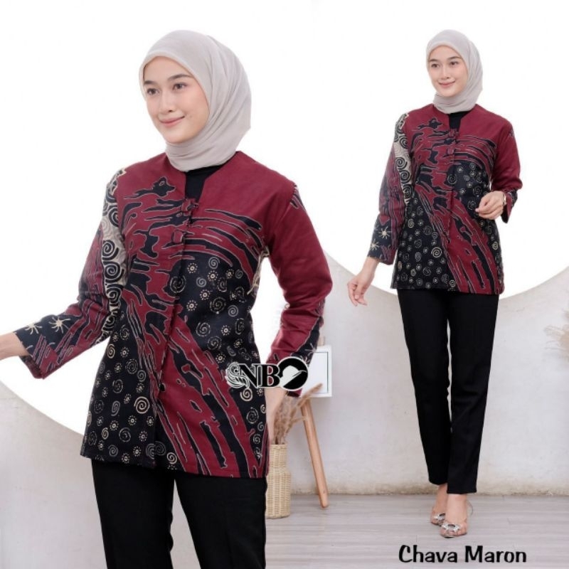 Baju Batik Wanita | Baju Batik Wanita Kerja | Baju Batik Wanita Modern M L XL XXL