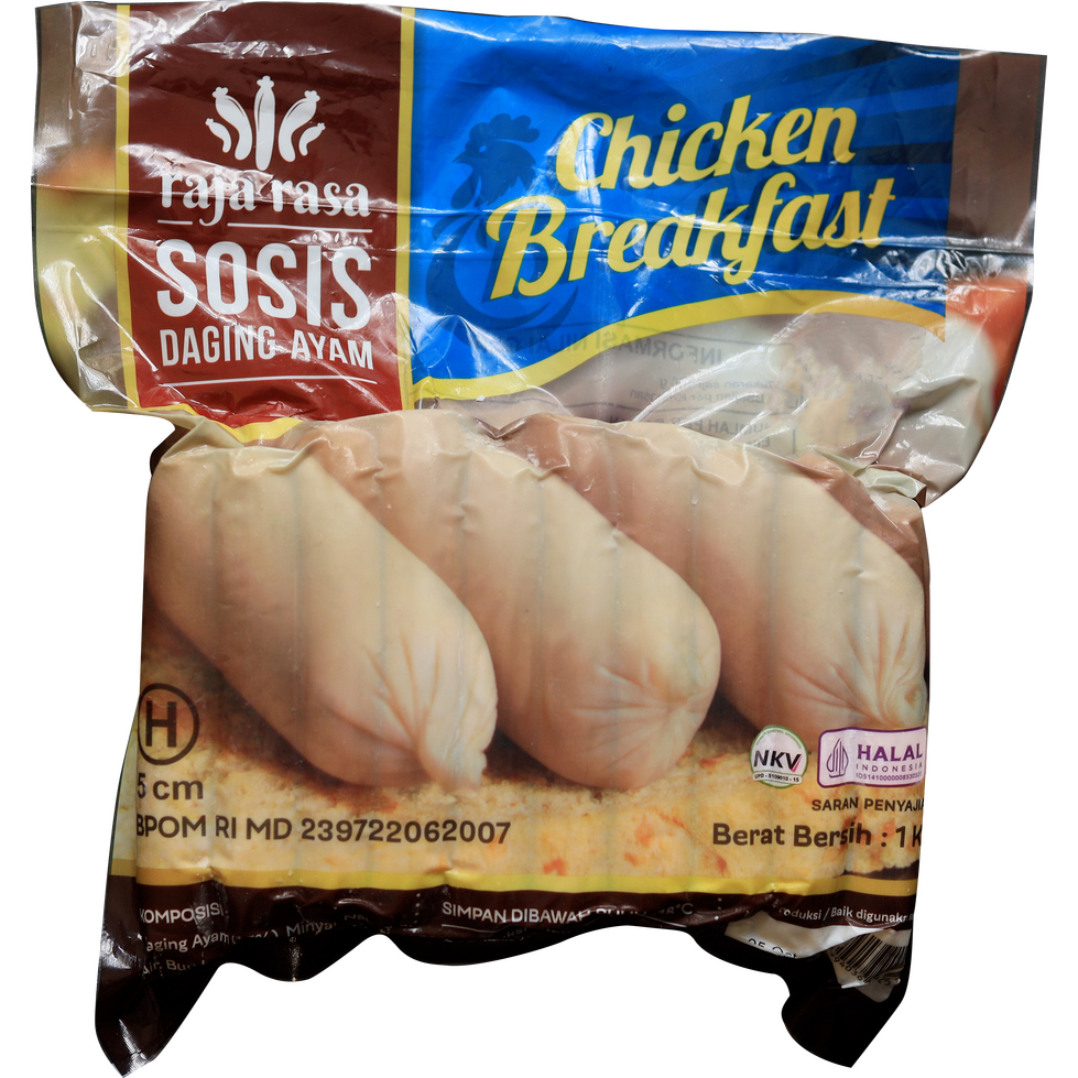 

Sosis Aroma Chicken Breakfast H5 1kg / Chicken Breakfast