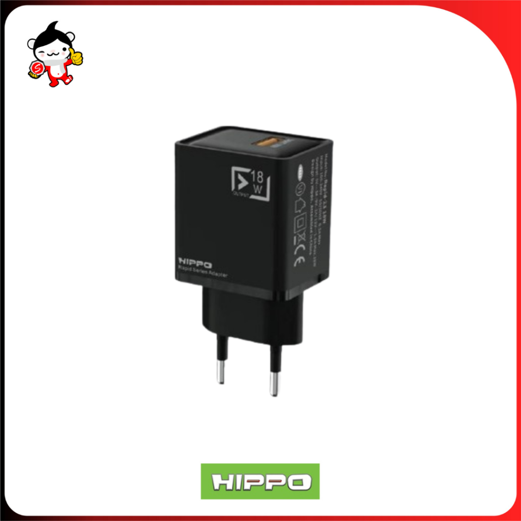 Adapter Charger HIPPO Rapid 2.1 QC 3.0 Quick Charge 18W