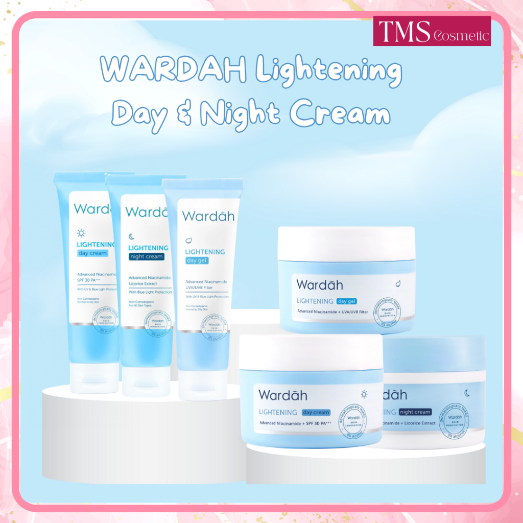 WARDAH LIGHTENING SERIES DAY CREAM NIGHT CREAM DAY GEL