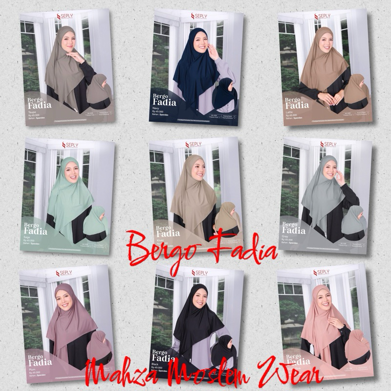 BERGO FADIA || HIJAB BERGO ORIGINAL SEPLY