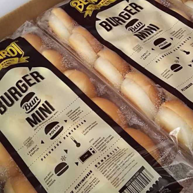 

RB22 BERNARDI BURGER BUN MINI ISI 20 620gr - ROTI BURGER MINI