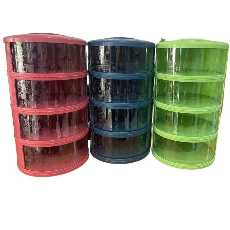 TUDUNG SAJI SUSUN RAK MAKANAN 4 SUSUN FOOD COVER TAHAN PANAS BOX