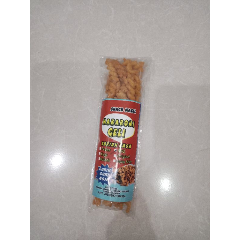 

Makaroni spiral makaroni geli Snack Magel kecil murah