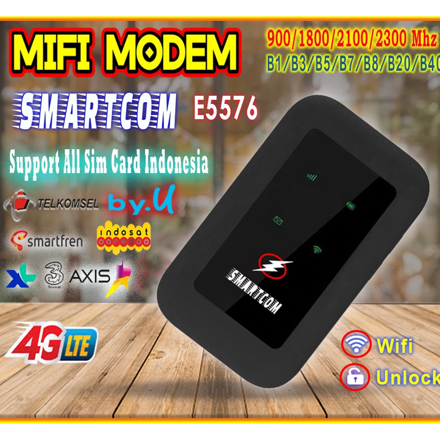 Paling Dicari SMARTCOM E5576 Modem Mifi 4G LTE Unlock Version Router Unlock SME5576