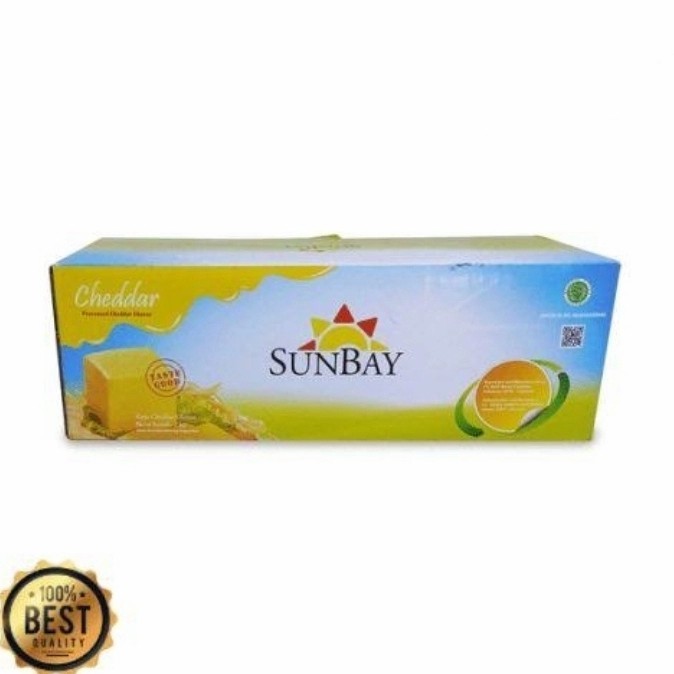 

Keju Sunbay Cheddar Cheese 500gr / 1kg / 2kg - REPACK