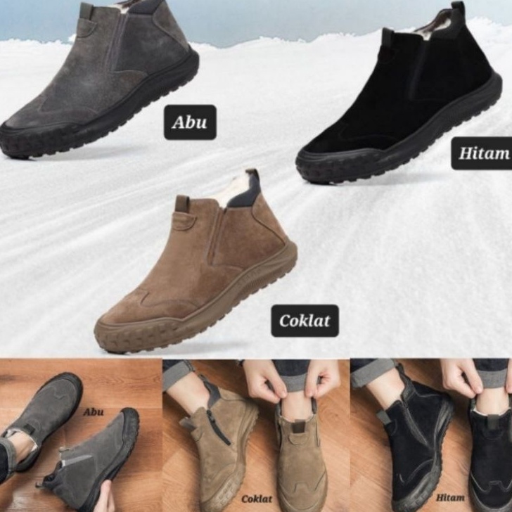 COD NEWPRODUCT Sepatu Boots Pria Musim Dingin  Winter Snow Boots  sepatu winter 22