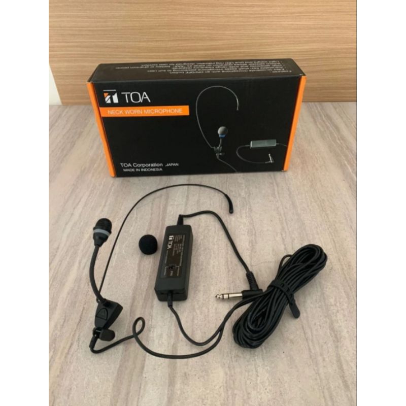 Toa Zm 362 as  Original Mikropon Jepit Headset ZM 362 AS Mic Kabel Mikrofon Imam Condensor