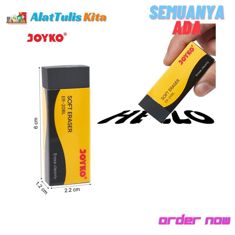 

(1 PCS) Penghapus Joyko ER-20BL / Penghapus Pensil Ujian/ Joyko ER20BL